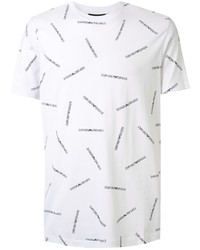 Emporio Armani Multiple Logo Print T Shirt