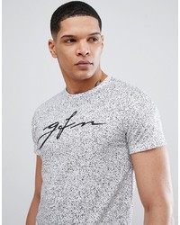 Good For Nothing Muscle Speckle Logo T Shirt In White