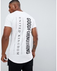 Good For Nothing Muscle T Shirt With Logo Back Print