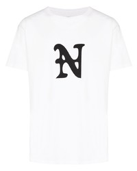 Nahmias N Logo Crew Neck T Shirt