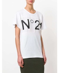 N°21 N21 Logo Mesh Panelled T Shirt