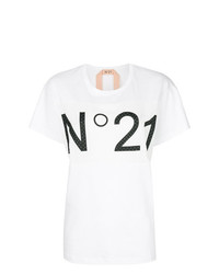 N°21 N21 Logo Mesh Panelled T Shirt