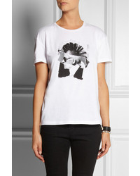 Karl Lagerfeld Never Mind Printed Cotton T Shirt