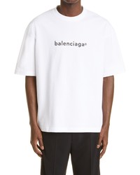 Balenciaga New Copyright Logo Graphic Tee In Whiteblack At Nordstrom