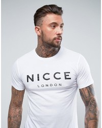 Nicce London Nicce Logo T Shirt In White