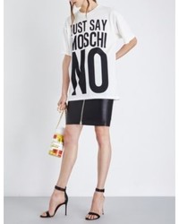 Moschino No Print Cotton Jersey T Shirt