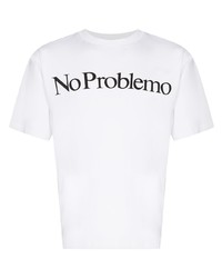 Aries No Problemo Crew Neck T Shirt