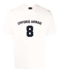 Emporio Armani Number Appliqu Cotton T Shirt