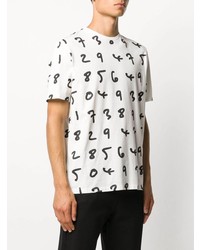 Paul Smith Number Print Cotton T Shirt
