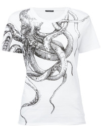 Alexander McQueen Octopus Print T Shirt