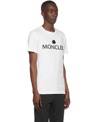 Moncler Off White Cotton T Shirt