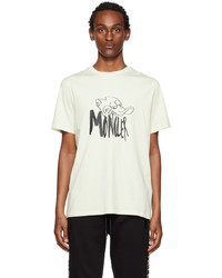 Moncler Off White Graphic Print T Shirt
