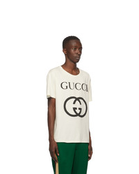 Gucci Off White Interlocking G T Shirt