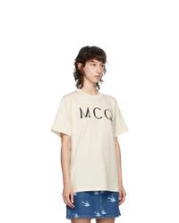 McQ Alexander McQueen Off White Logo T Shirt