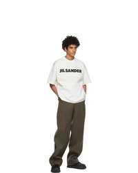 Jil Sander Off White Logo T Shirt