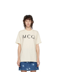 McQ Alexander McQueen Off White Logo T Shirt