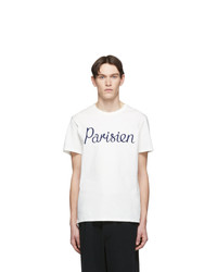 MAISON KITSUNÉ Off White Parisien T Shirt