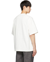 Jil Sander Off White Printed T Shirt