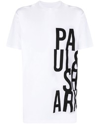 Paul & Shark Organic Cotton T Shirt With Paulshark Print