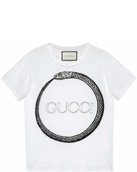 Gucci Ouroboros Print T Shirt