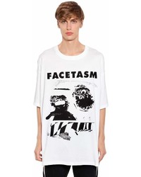 Facetasm Oversize Printed Cotton Jersey T Shirt