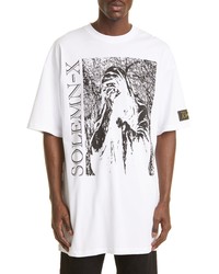 Raf Simons Oversize Solemn X Graphic Tee In White At Nordstrom