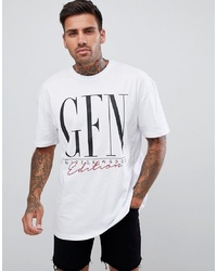 Good For Nothing Oversize T Shirt In White With Edition Logo