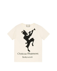 Gucci Oversize T Shirt With Chateau Marmont Print