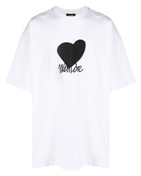 We11done Oversized Logo Patch T Shirt