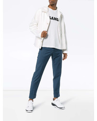 Jil Sander Oversized Logo Print Cotton T Shirt