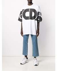 Gcds Oversized Logo Print T Shirt