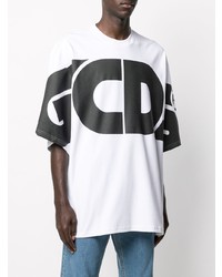 Gcds Oversized Logo Print T Shirt