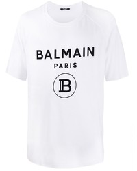 Balmain Oversized Logo Print T Shirt