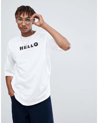 Asos Oversized T Shirt With Hello Goodbye Print