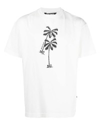 Palm Angels Palm Print Short Sleeve T Shirt