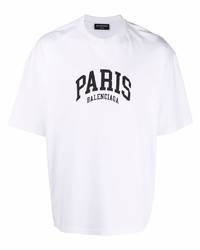 Balenciaga Paris Logo Cotton T Shirt