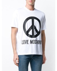 Love Moschino Peace Sign T Shirt