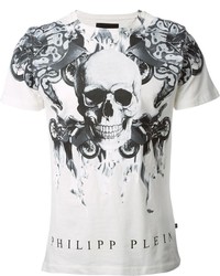 PHILIPP PLEIN Black&White Skull Men Casual T-shirt P3114 M-3XL 