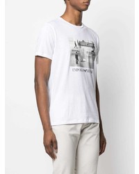 Emporio Armani Photograph Print Cotton T Shirt