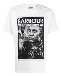 Barbour By Steve Mc Queen Portrait Print T Shirt