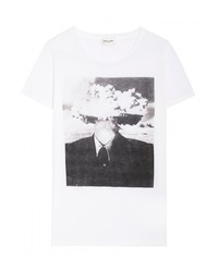 Saint Laurent Print Bombhead T Shirt