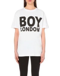 Boy London Print Cotton Jersey T Shirt