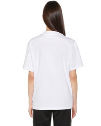 MSGM Printed Cotton Jersey T Shirt