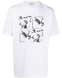 Lanvin Printed Crew Neck T Shirt