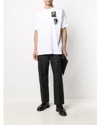 Raf Simons X Fred Perry Printed Patch Oversized T Shirt