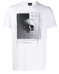 Just Cavalli Printed Skull T Shirt