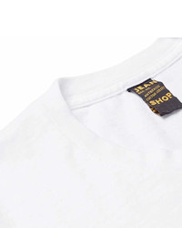 Jean Shop Printed Slub Cotton Jersey T Shirt