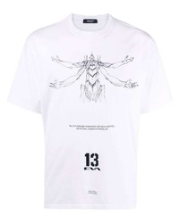UNDERCOVE R Motif Print T Shirt