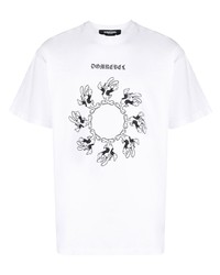 DOMREBEL Rabbit Print T Shirt