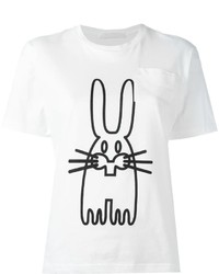 Peter Jensen Rabbit Print T Shirt